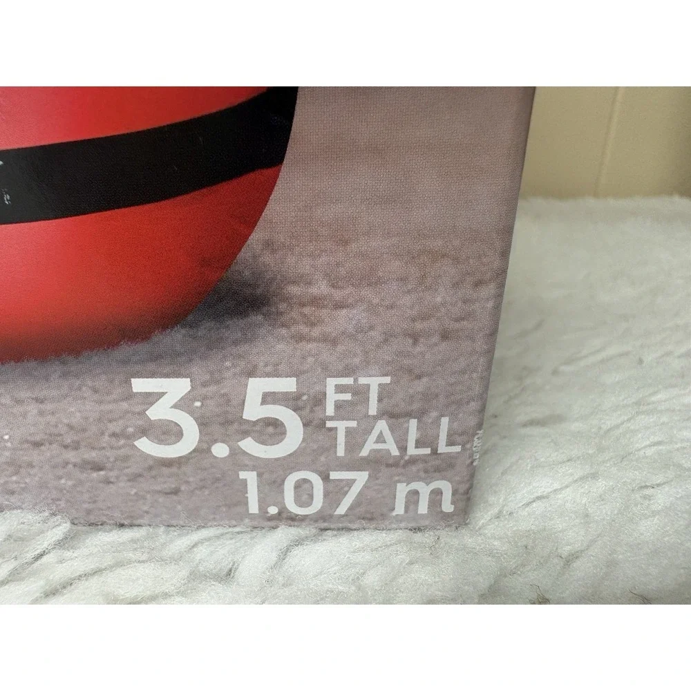HOLIDAY TIME SANATA‎ CLAUS SELF INFLATES IN SECONDS 3.5ftTALL BRAND NEW